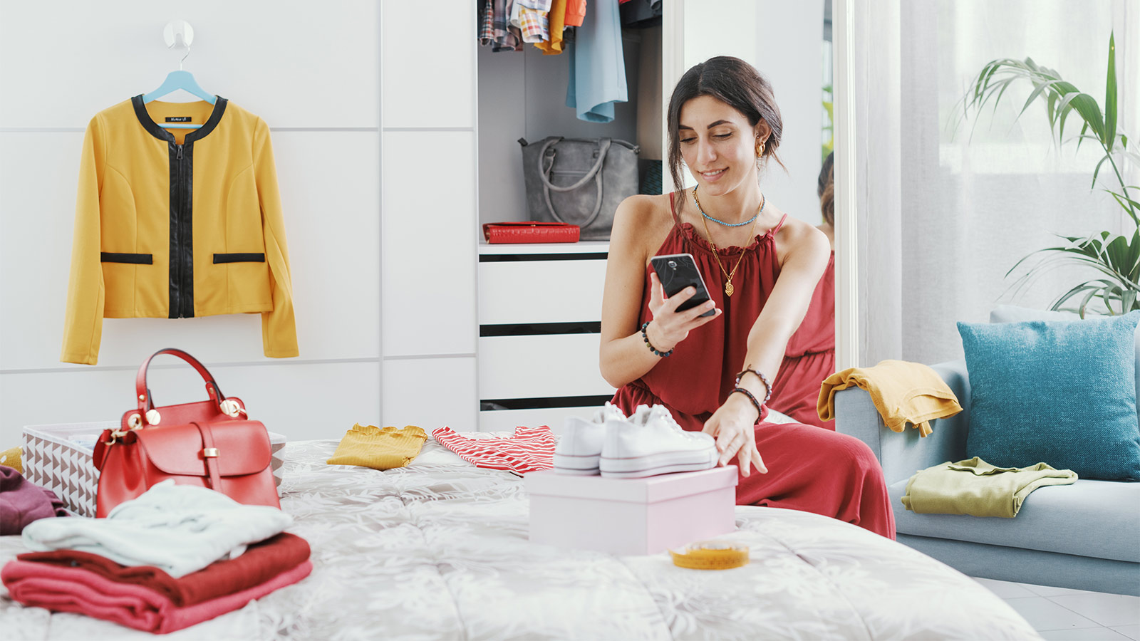 woman on phone